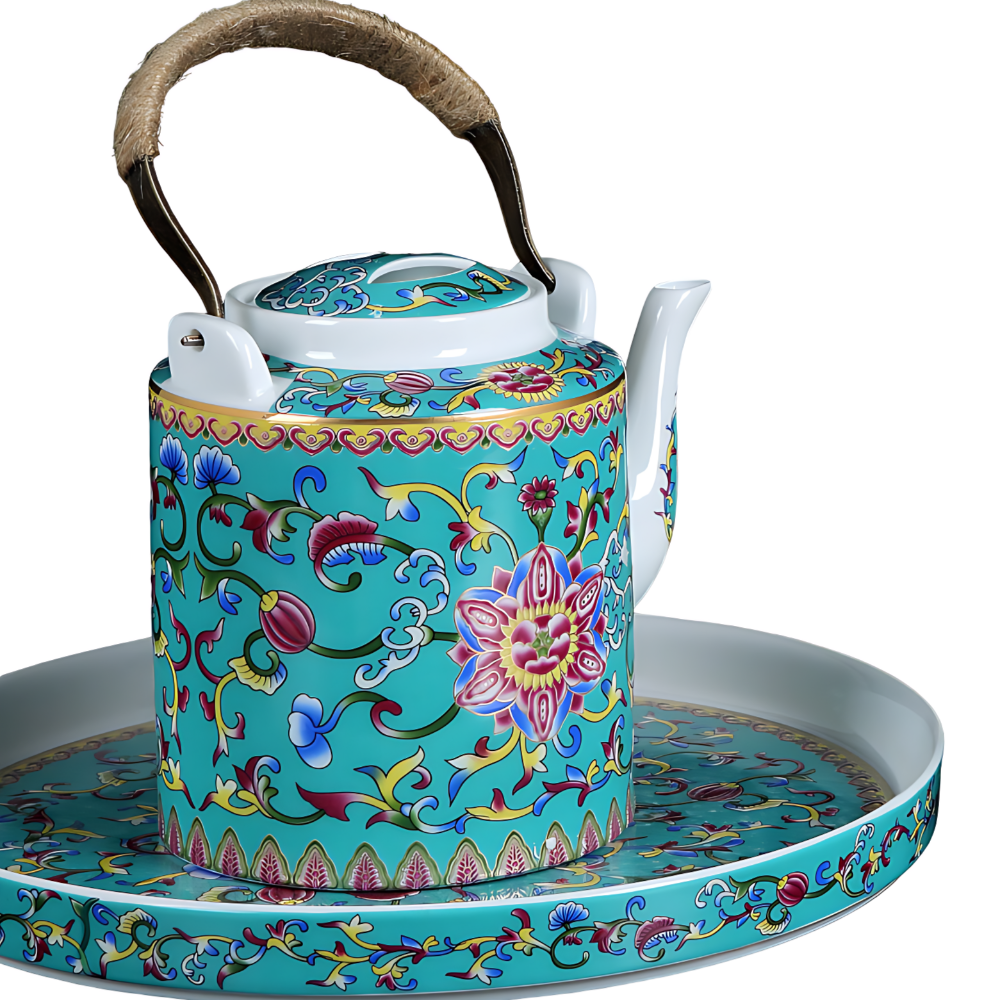 Chinesisches Teeservice Blau