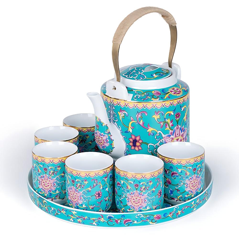 Chinesisches Teeservice Blau