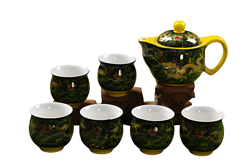 Chinesisches Teeservice Drachen