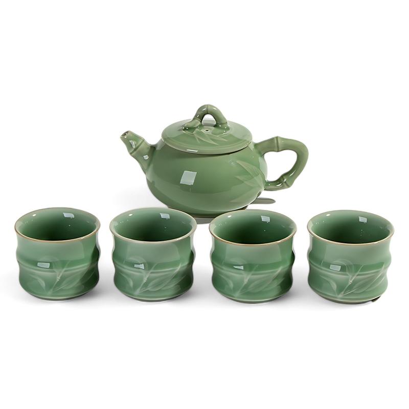 Chinesisches Teeservice Porzellan Blau