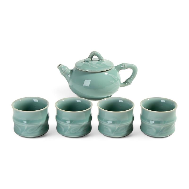 Chinesisches Teeservice Porzellan Blau