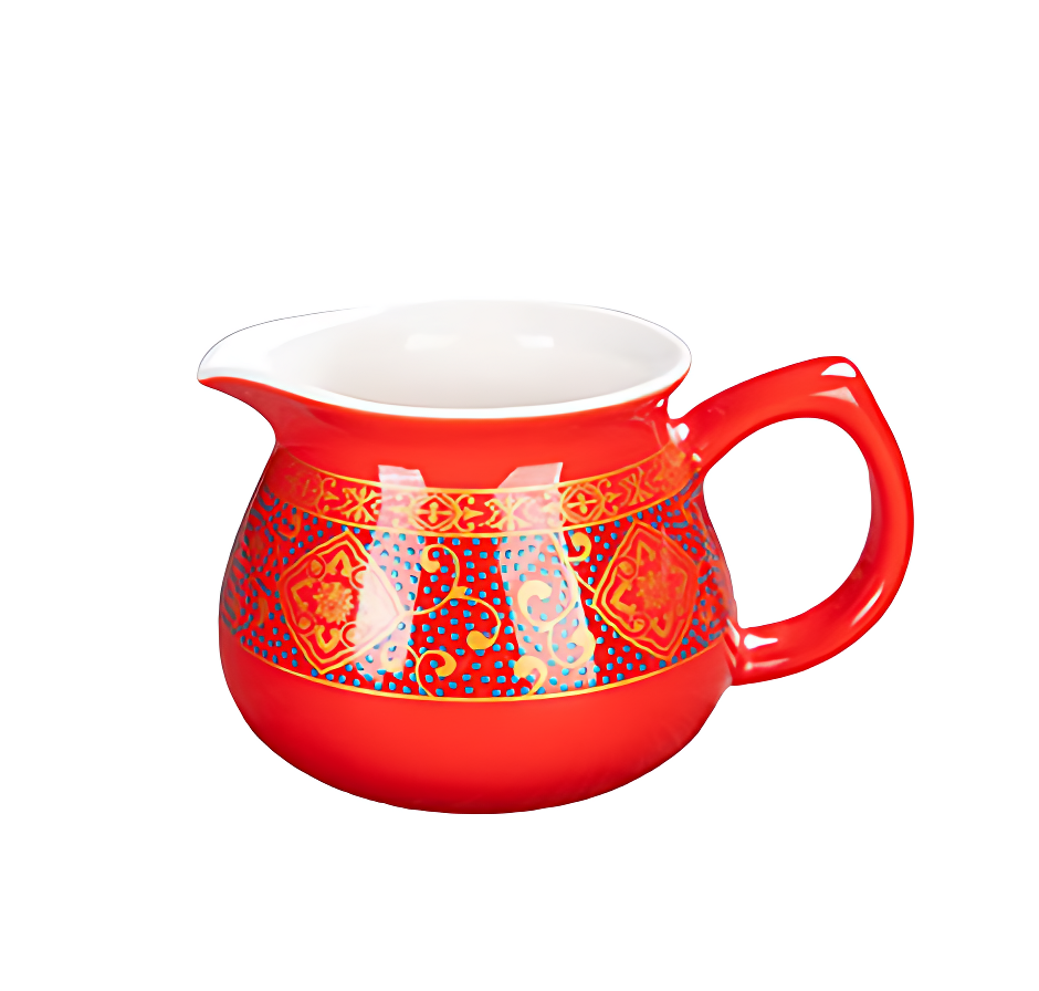 Chinesisches Teeservice Rot