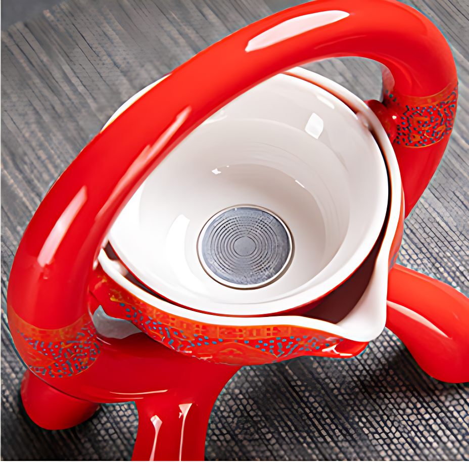 Chinesisches Teeservice Rot