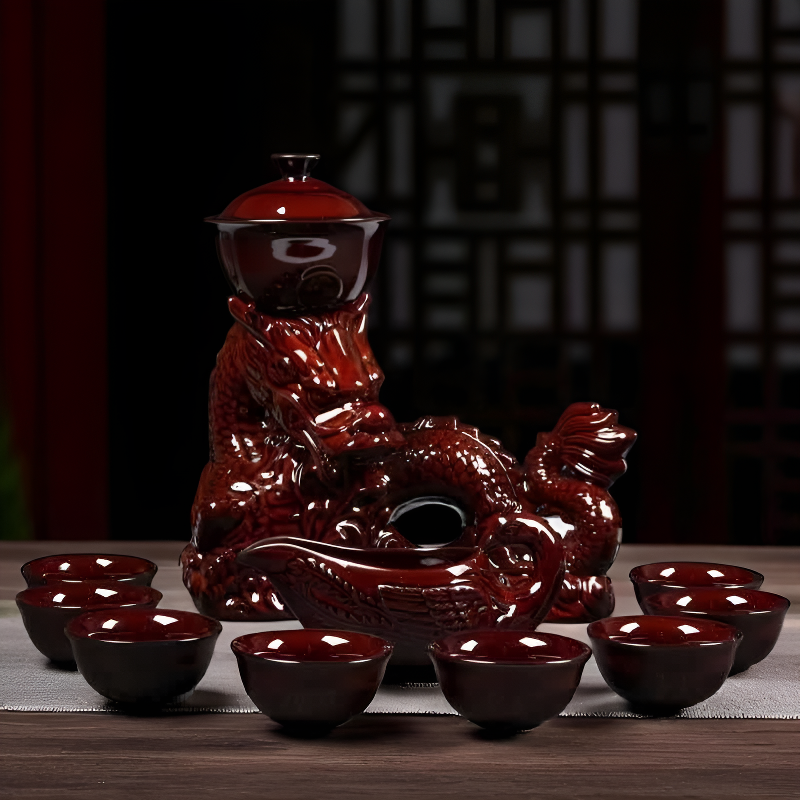 Chinesisches Teeset Drache