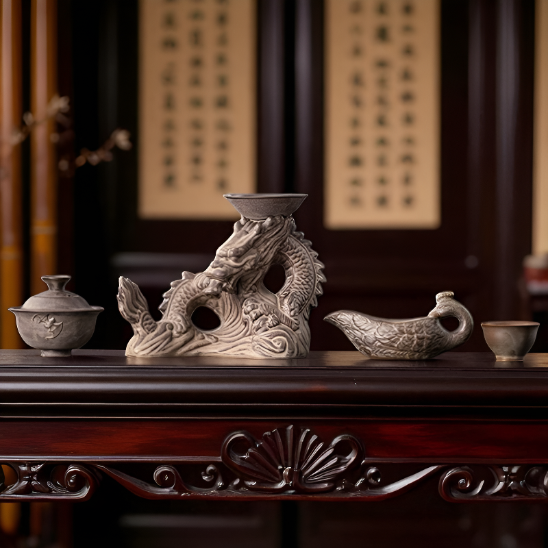 Chinesisches Teeset Drache