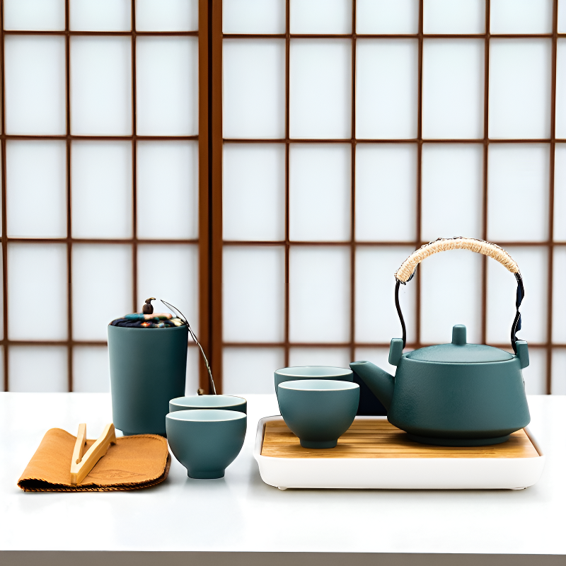Chinesisches Teeset grün