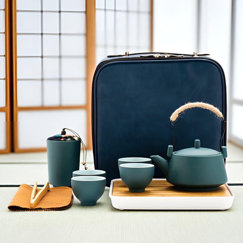 Chinesisches Teeset grün