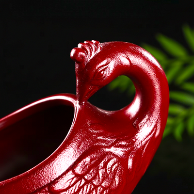 Chinesisches Teeset roter Drache