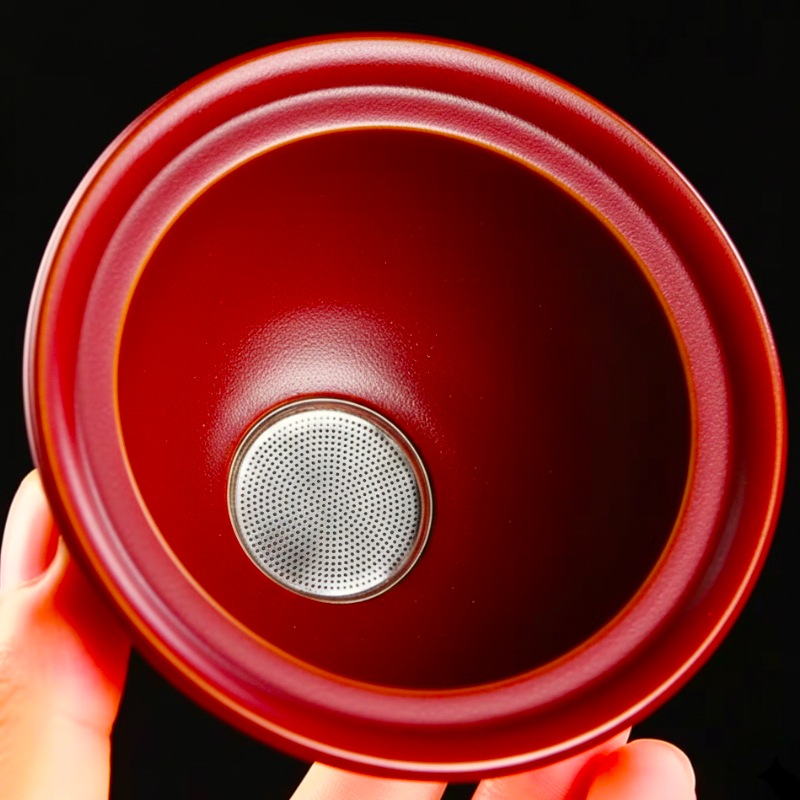 Chinesisches Teeset roter Drache