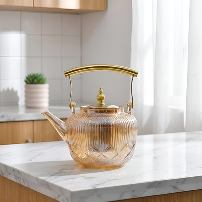 Design-Glas-Teekanne