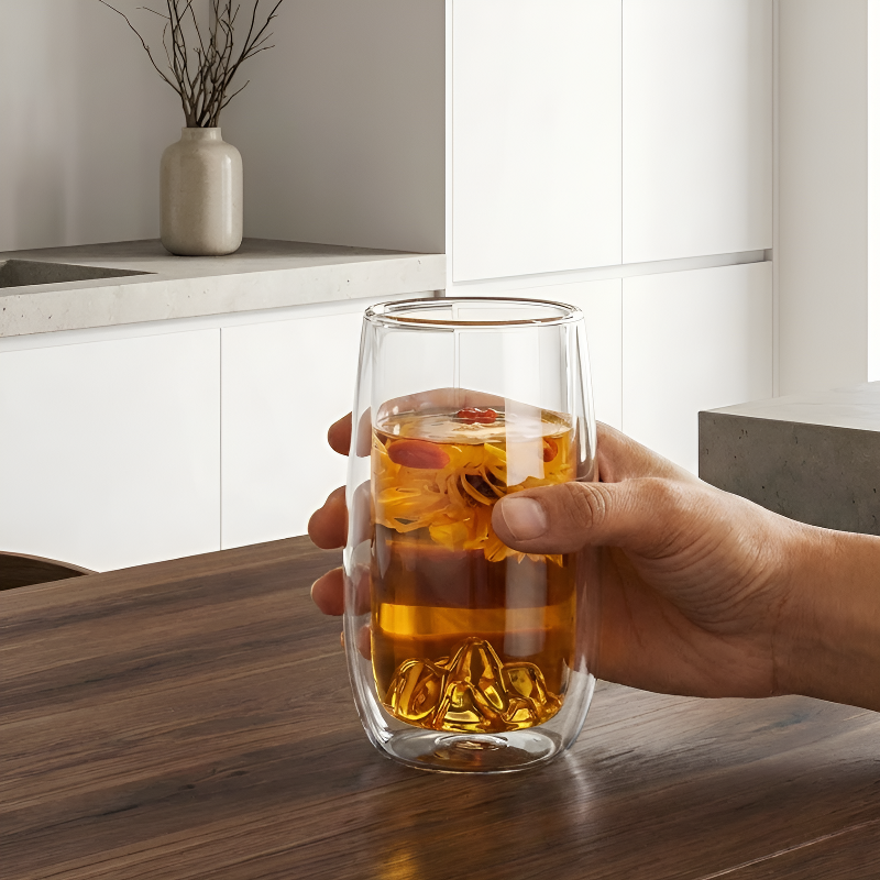 Doppelwandiges Teeglas