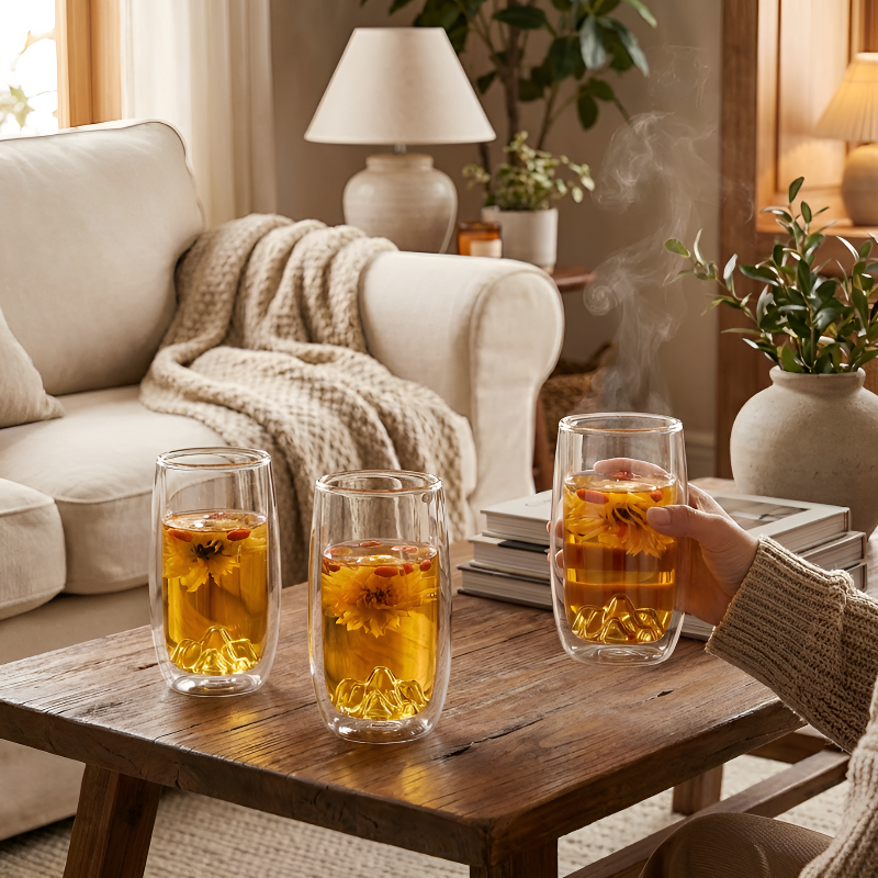 Doppelwandiges Teeglas