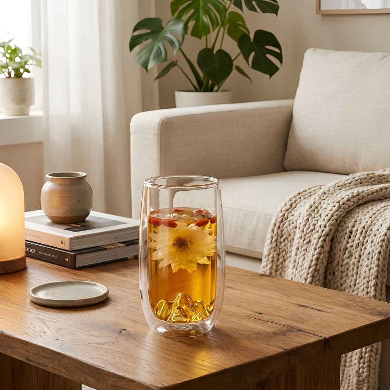 Doppelwandiges Teeglas