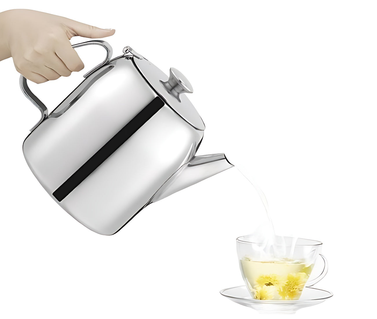 Edelstahl Teekanne 1 2