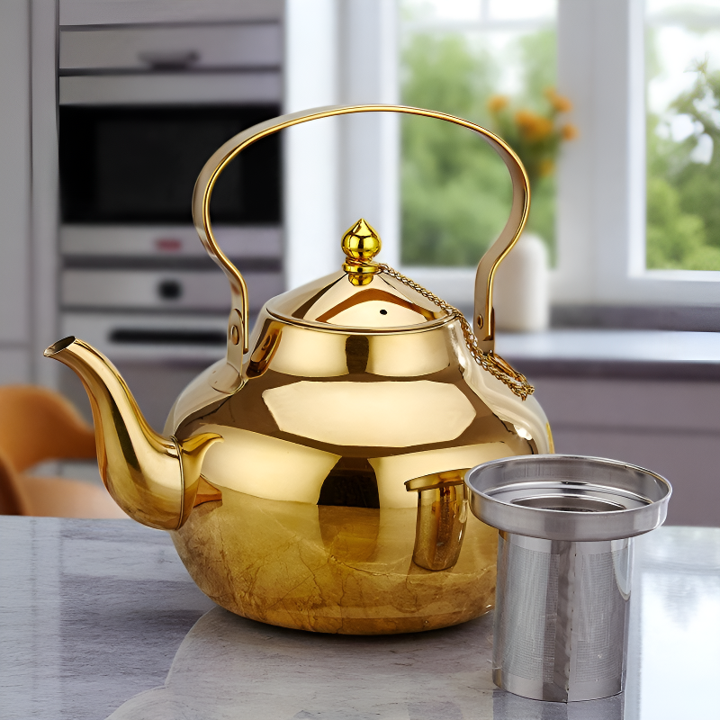 Edelstahl Teekanne für Minztee