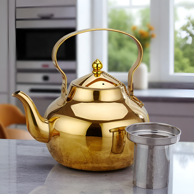 Edelstahl Teekanne für Minztee