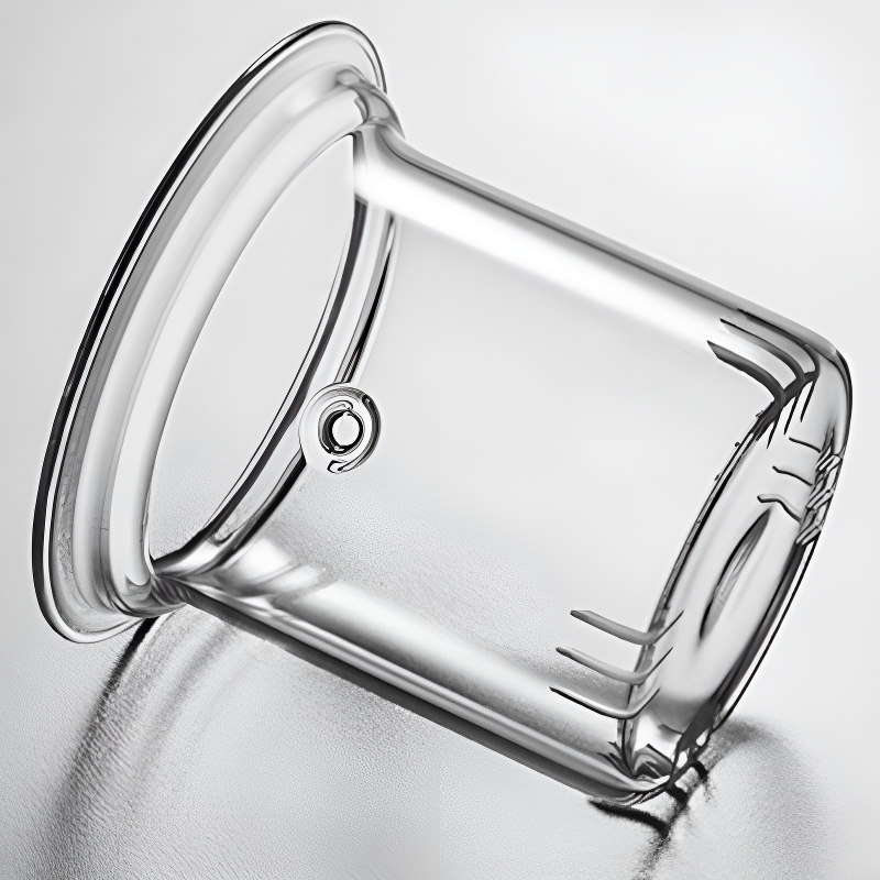 Einfache transparente Teekanne