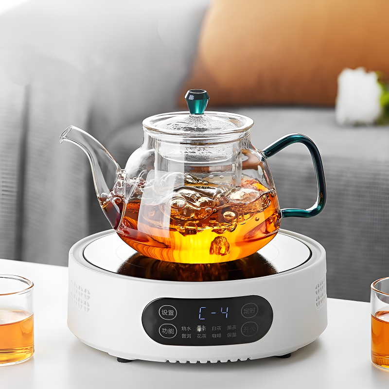 Einfache transparente Teekanne