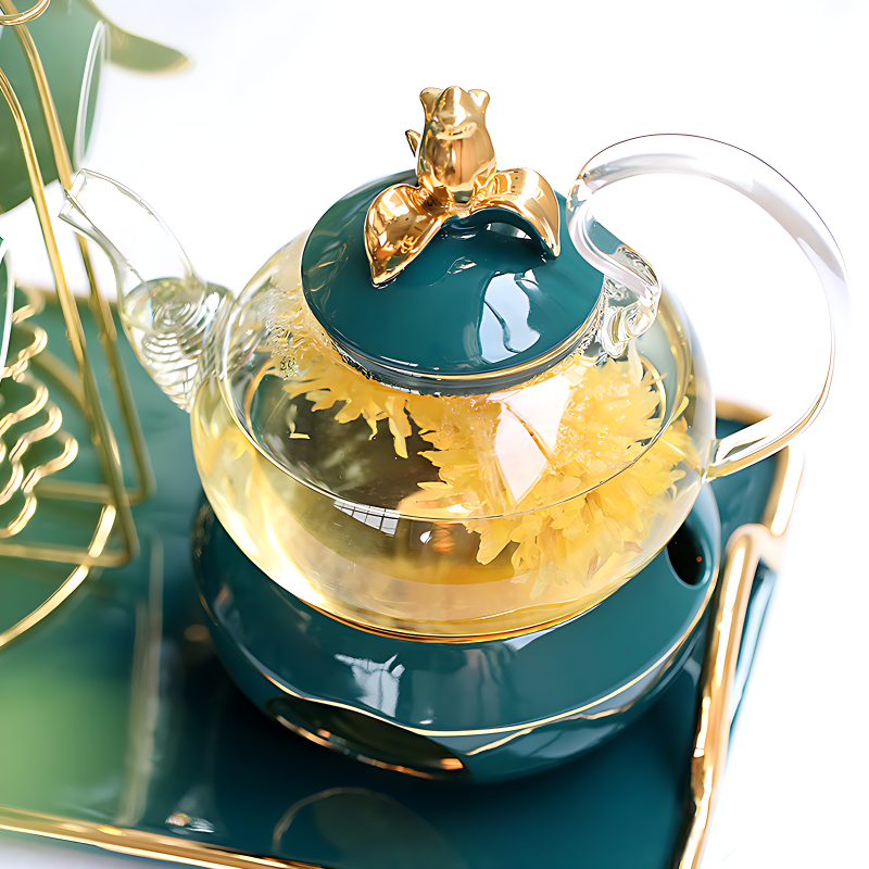 Elegante Teekanne Mit Stövchen