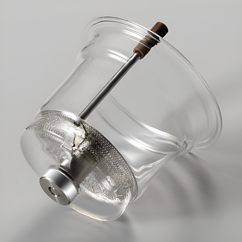 Elegante transparente Teekanne