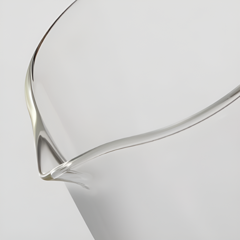 Elegante transparente Teekanne