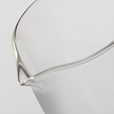 Elegante transparente Teekanne