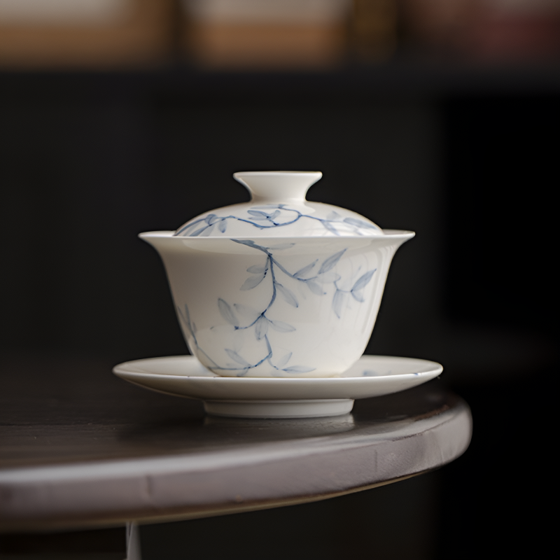 Eleganter Gaiwan aus Porzellan