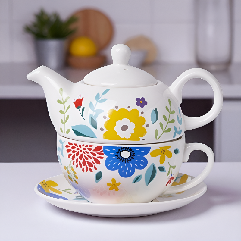 Englische Teekanne Gartendekor