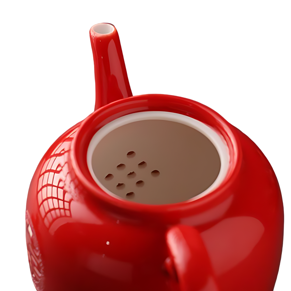 Englisches Teeservice in Rot