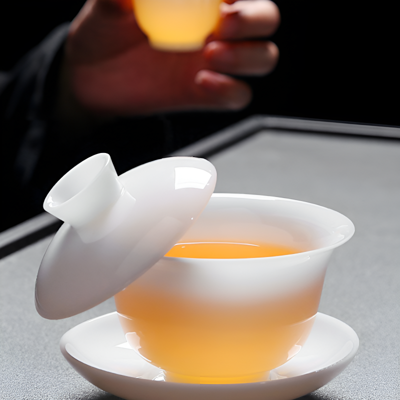 Gaiwan makelloses Weiß