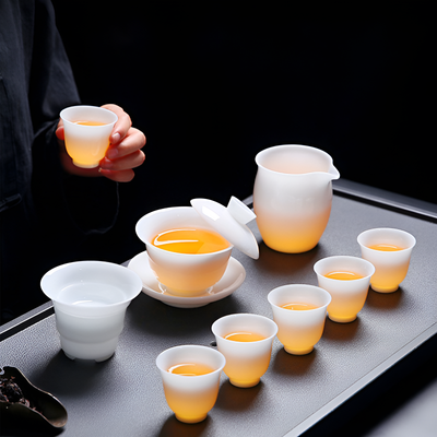 Gaiwan makelloses Weiß