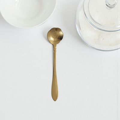 Geblümter Teelöffel