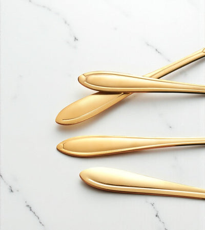 Geblümter Teelöffel