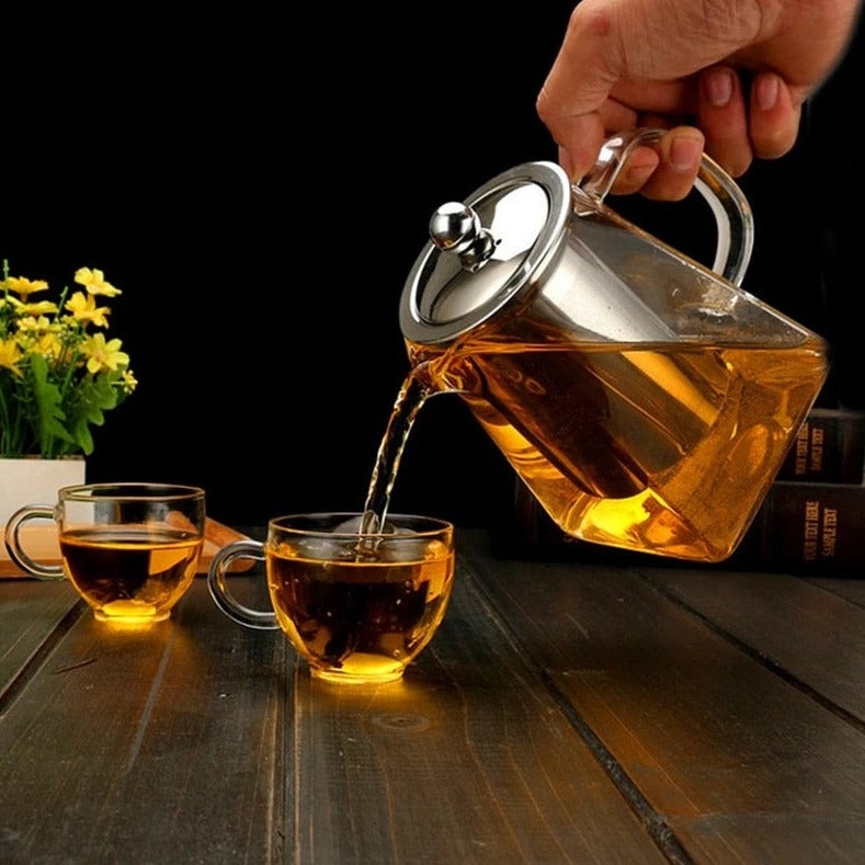 Glas Teekanne Mit Filter