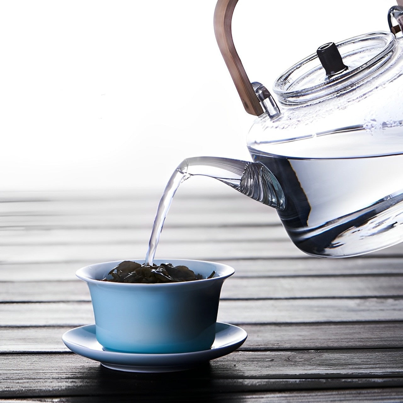 Glas Teekanne Mit Sieb