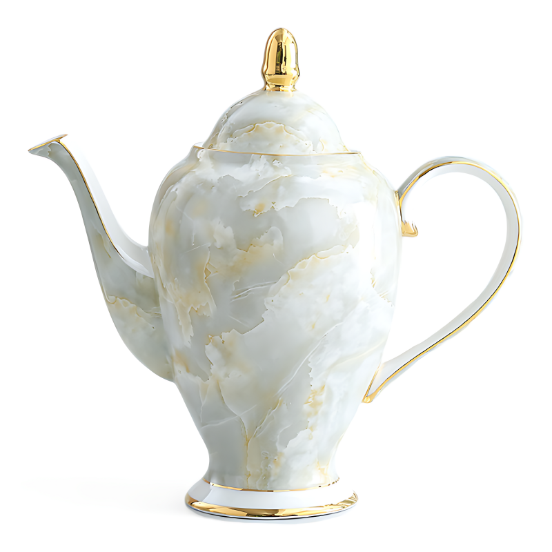Große Teekanne Porzellan