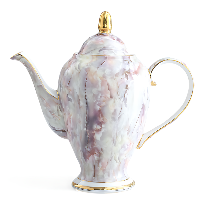 Große Teekanne Porzellan