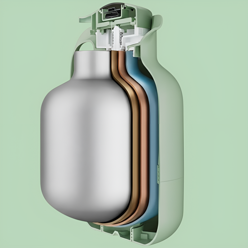 Grüne isolierte Teekanne