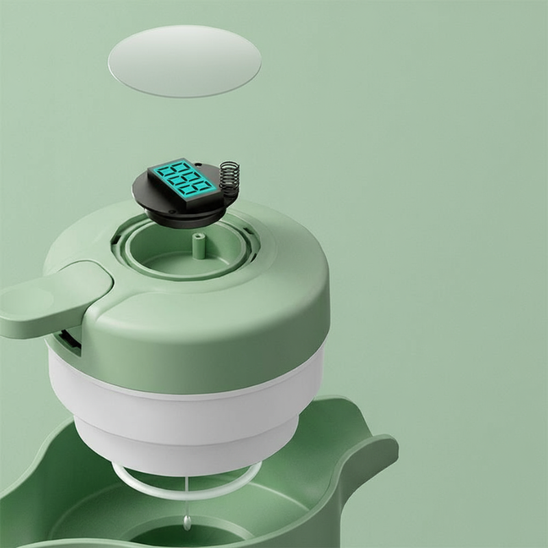 Grüne isolierte Teekanne