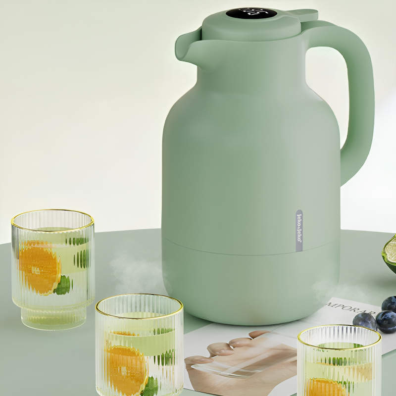 Grüne isolierte Teekanne