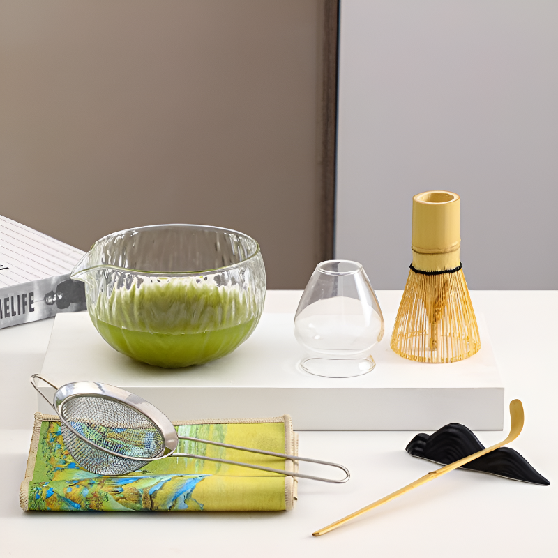 Grüner Matcha Tee Set