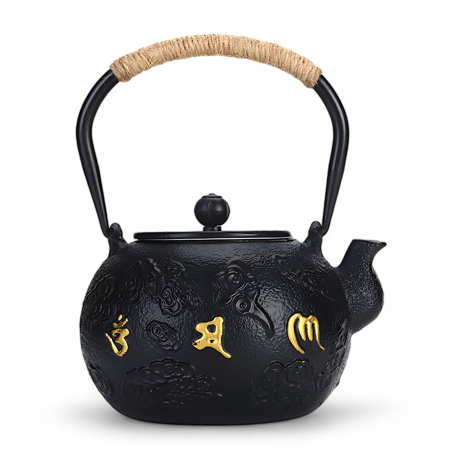 Grüner tee gusseisen teekanne