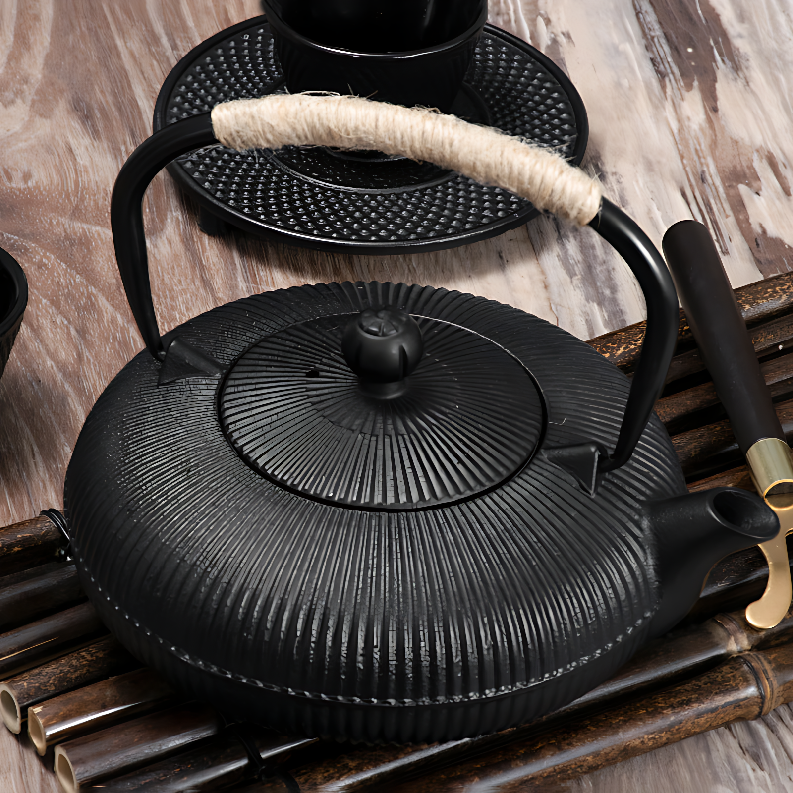 Gusseisen emailliert teekanne