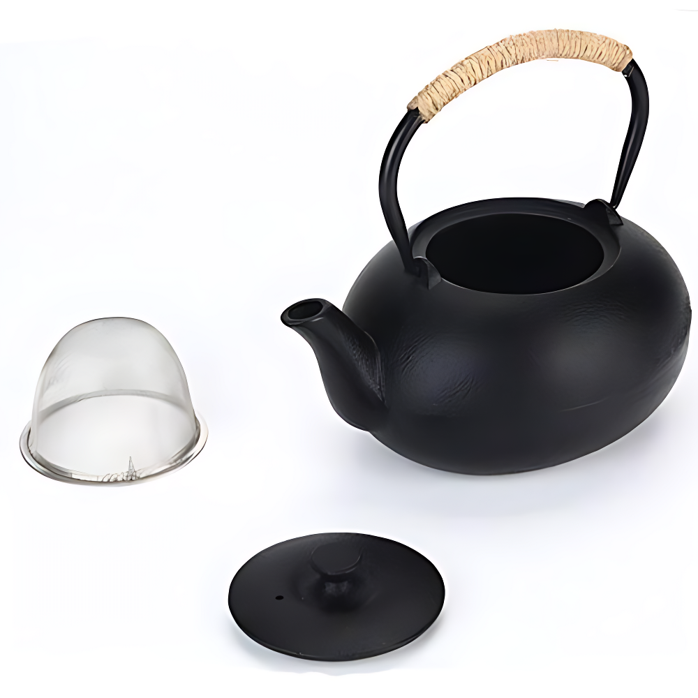 Gußeisen schwarze teekanne