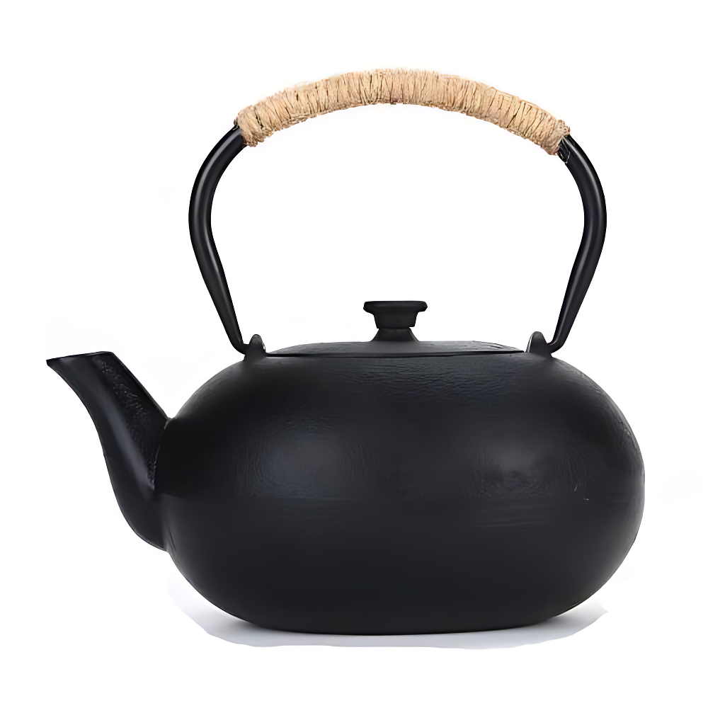 Gußeisen schwarze teekanne