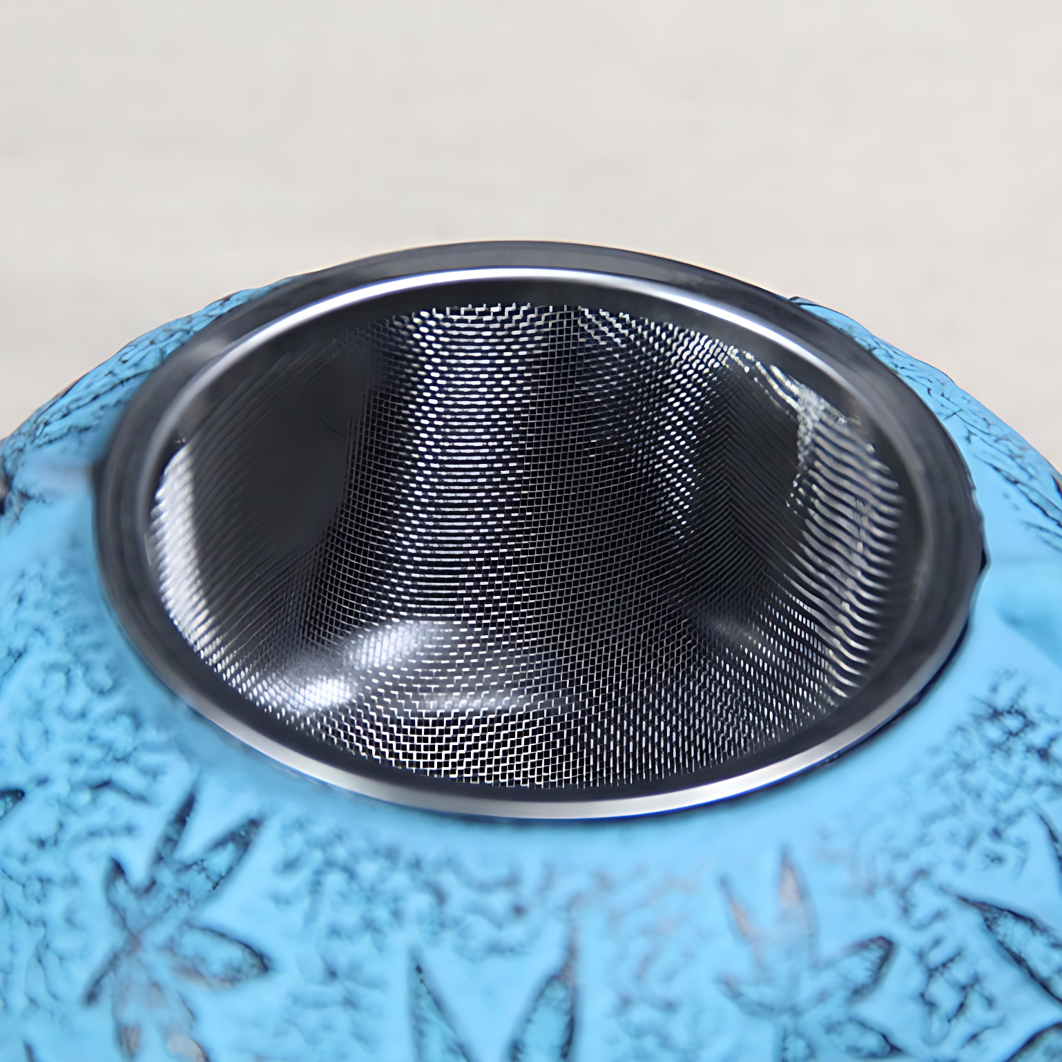 Gusseisen teekanne blau