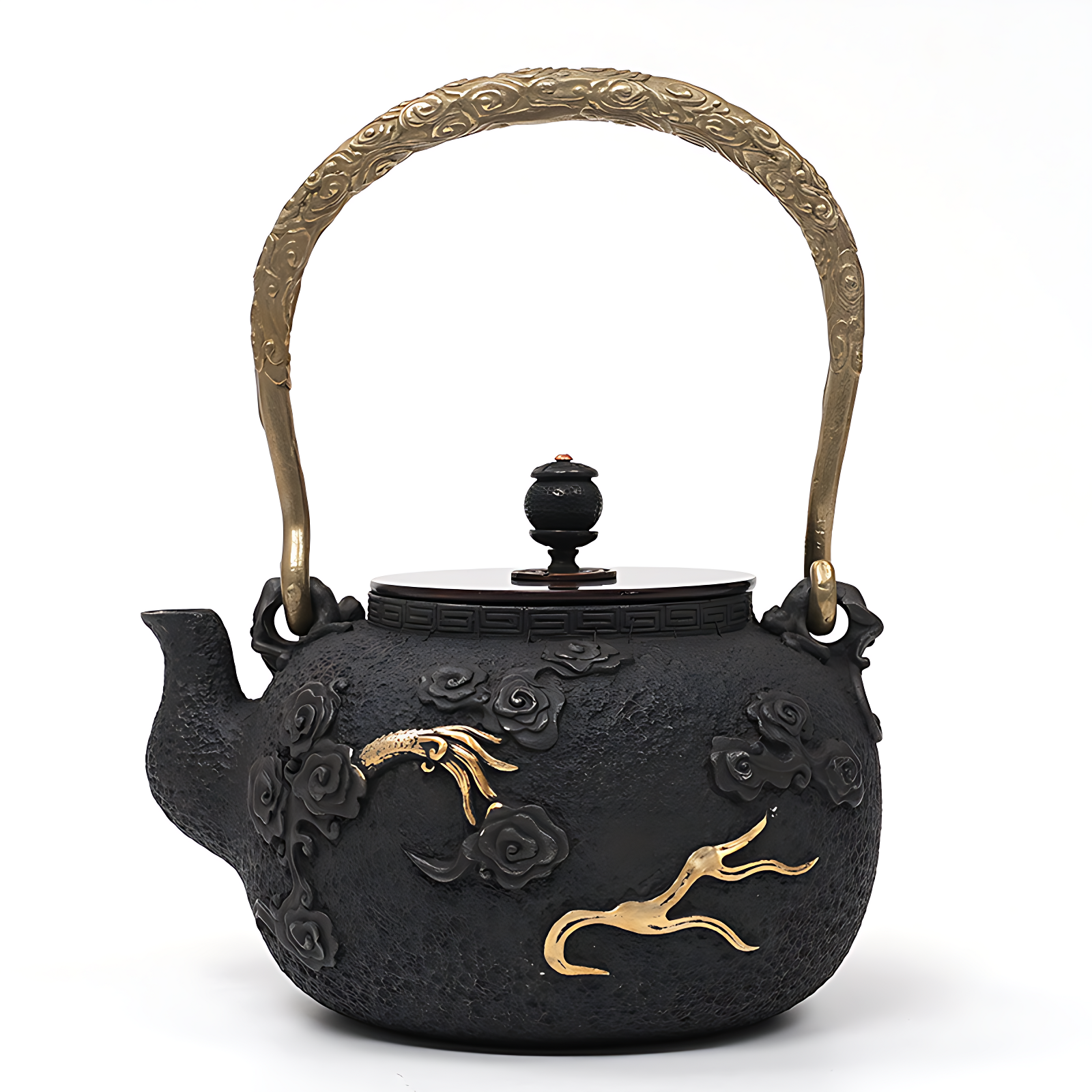 Gusseisen teekanne erhitzen