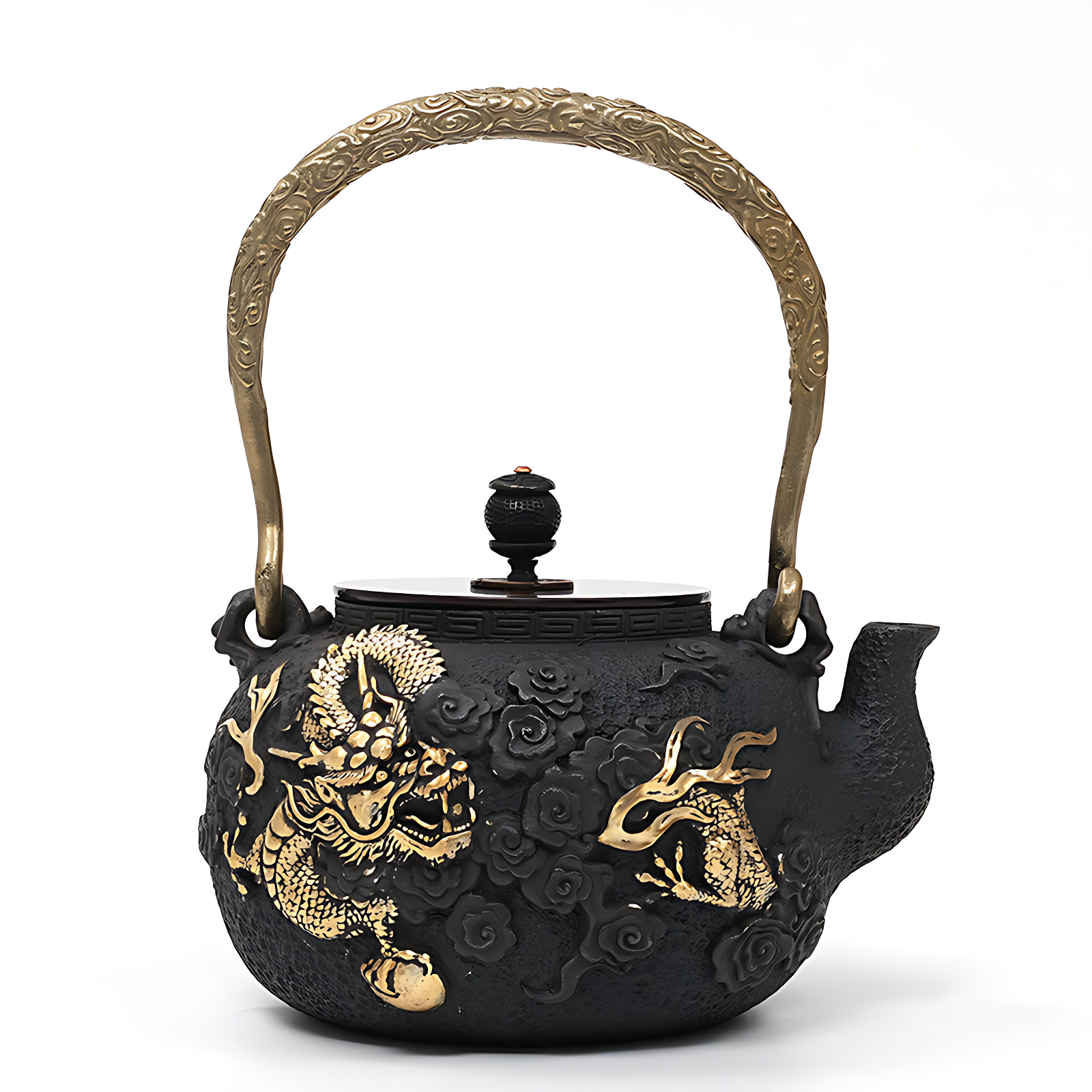 Gusseisen teekanne erhitzen