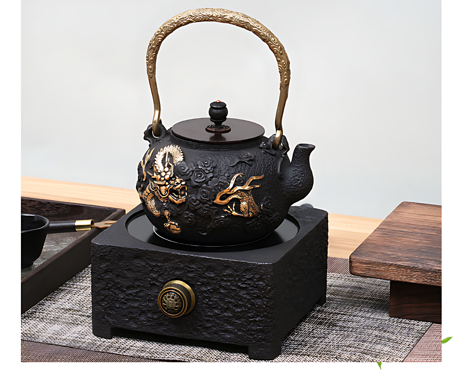 Gusseisen teekanne erhitzen