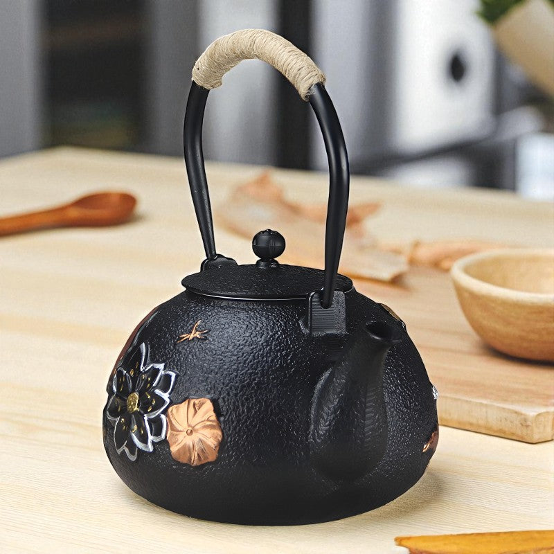 Gusseisen Teekanne Lotus